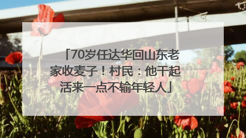 70岁任达华回山东老家收麦子！村民：他干起活来一点不输年轻人